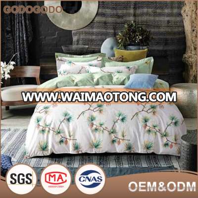 Home Textile High Quality 200Tc Bedding Sheets Soft Custom King Size Luxury 100% Cotton Bedding Sets