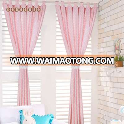 2018 New Arrivals French Window Curtain Covering Polyester-cotton Cheap Blackout Curtains Fabric for Living Room